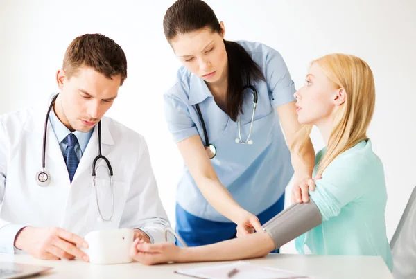 Doctor and patient in hospital