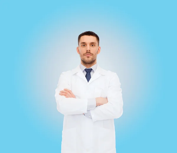 Male doctor in white coat