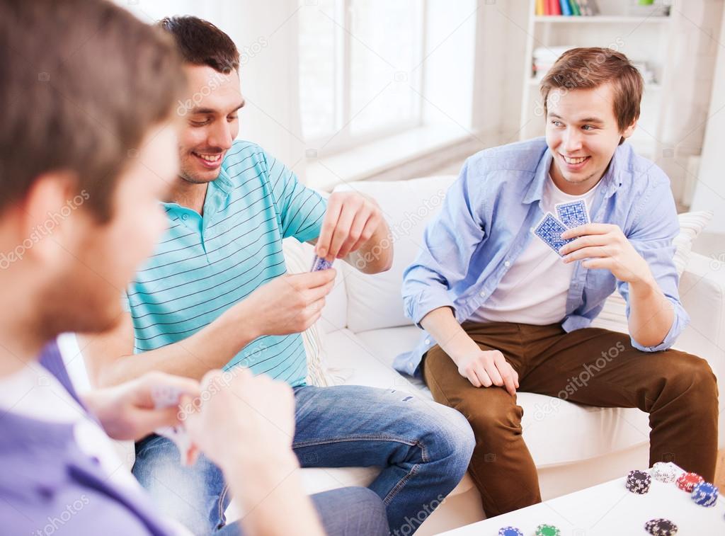 Battle No12 Depositphotos_51693047-three-smiling-male-friends-playing-cards-at-home