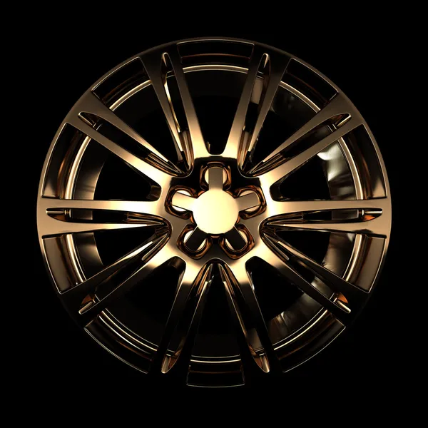 Golden car disc