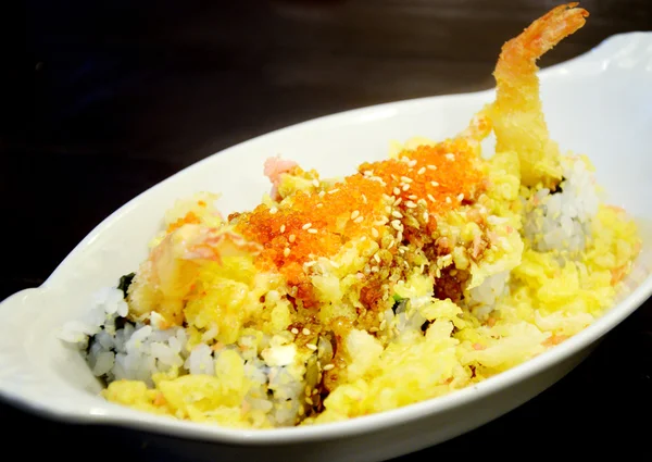Rice with Tempura or crispy shrimp