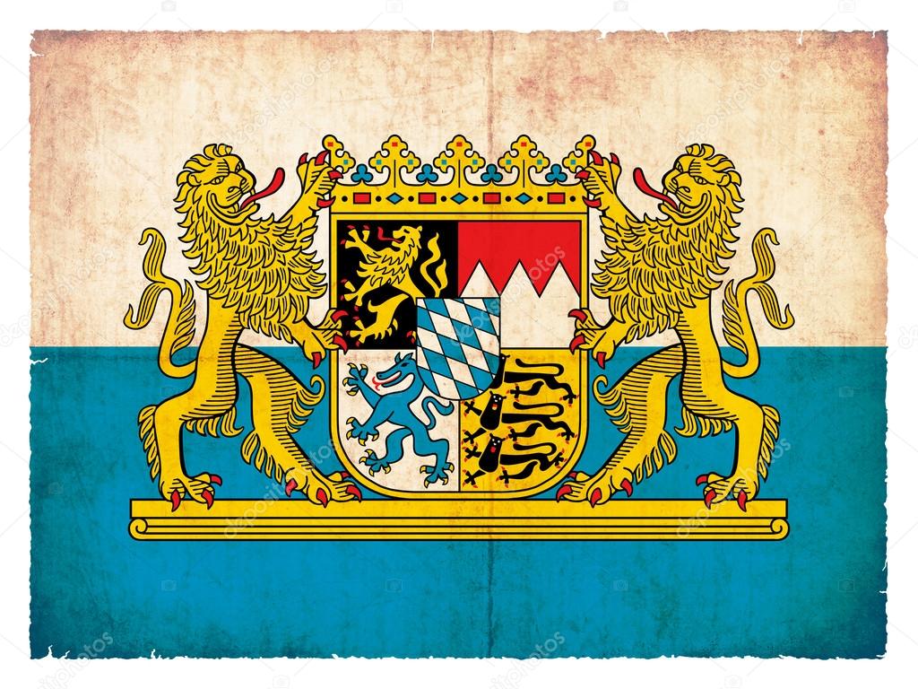 Grunge flag of Bavaria (Germany) — Stock Photo © cmfotoworks #18570103