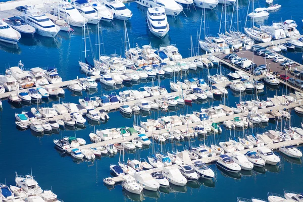 Marina in Monaco on Mediterranean sea