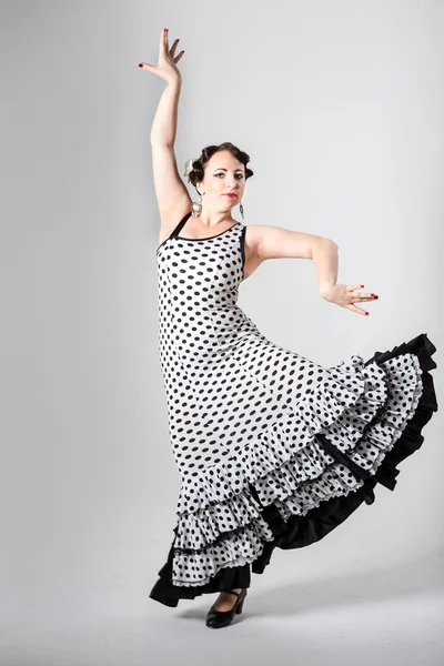 Female spanish flamenco dancer