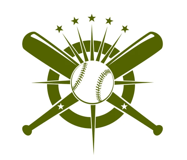 Baseball championship icon or emblem
