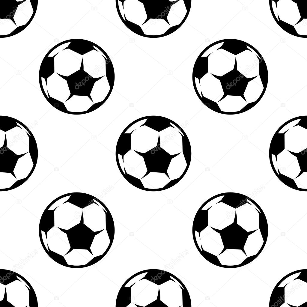 Fútbol o fútbol de patrones sin fisuras — Vector de stock © Seamartini