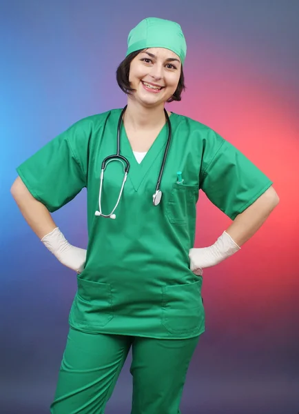 Attractive lady doctor
