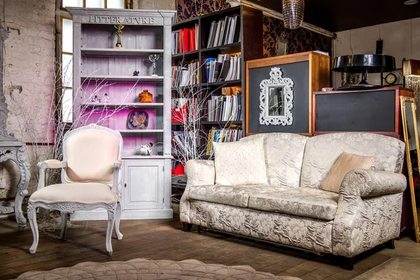 Luxurious vintage interior of sitting-room