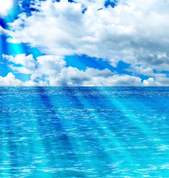 Sea and sun background