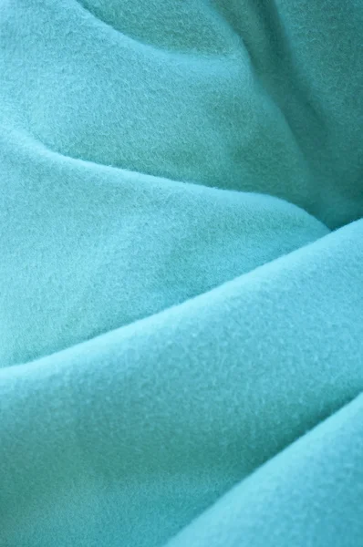 Blue blanket texture close-up