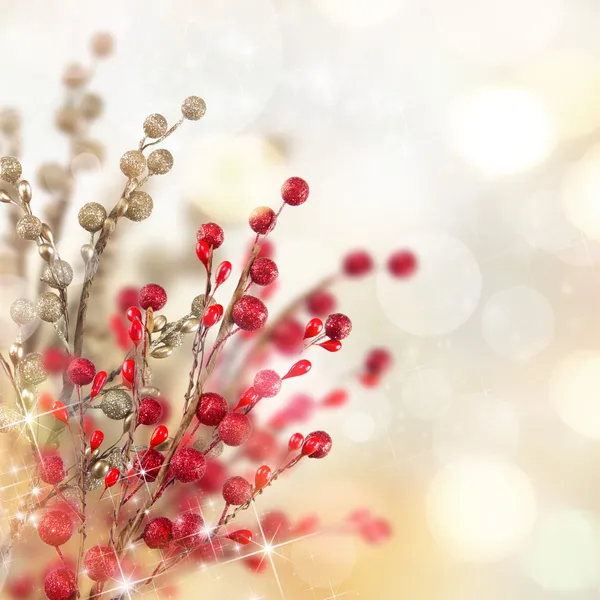Christmas gold and red decoration — Stock Photo #13855170