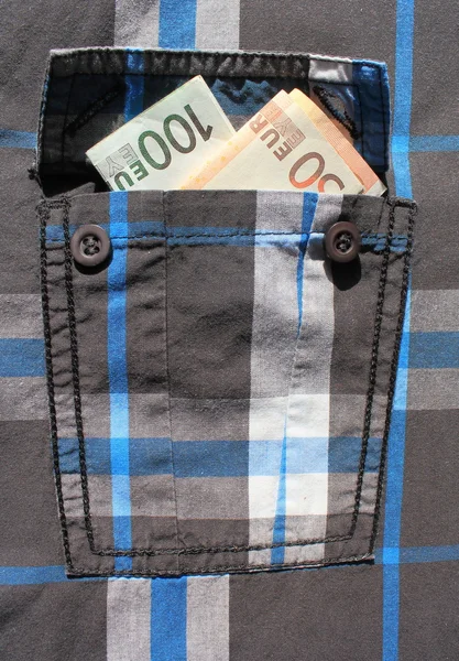 Shirt pocket with money