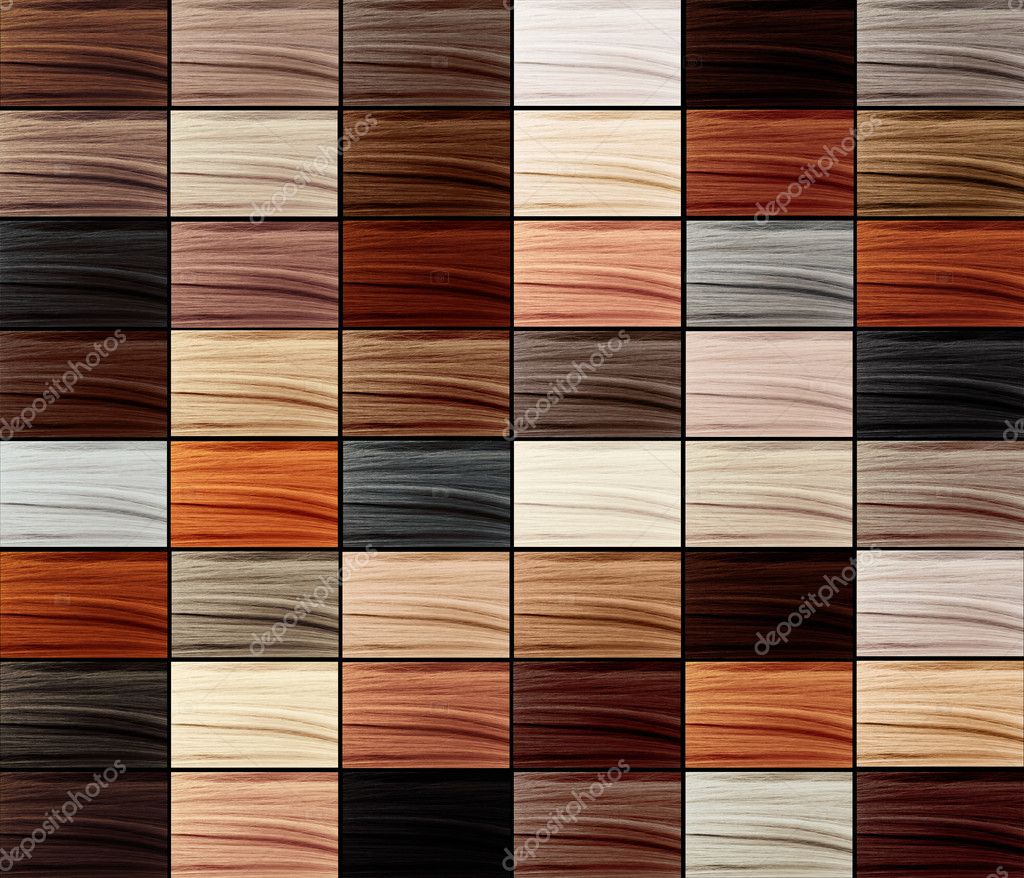 Collage, haar farben set — stockfoto © margo black #13805298