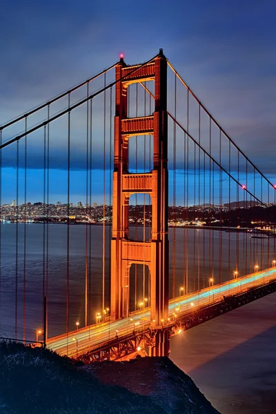 Famous Golden Gate Bridge by night