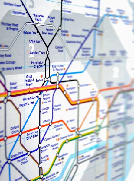 Tube map of London underground