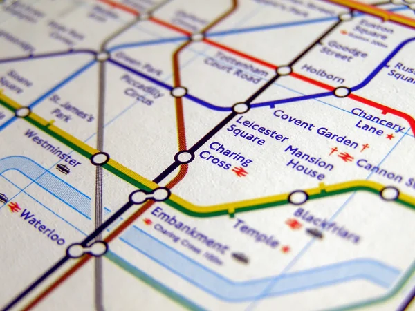 Tube map of London underground