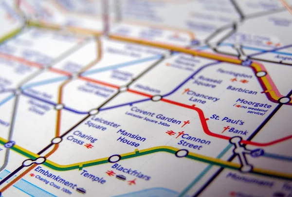 Tube map of London underground