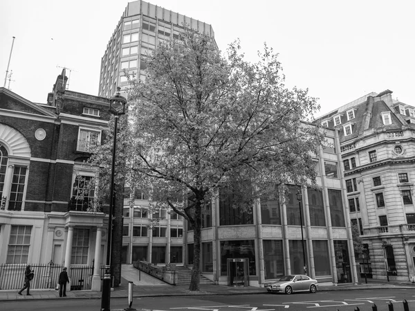 Black and white Economist building in London