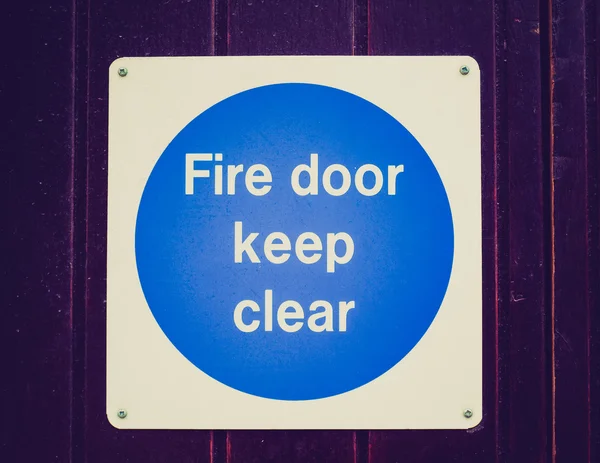 Retro look Fire door