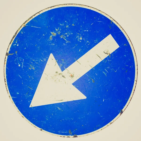 Retro look Arrow sign