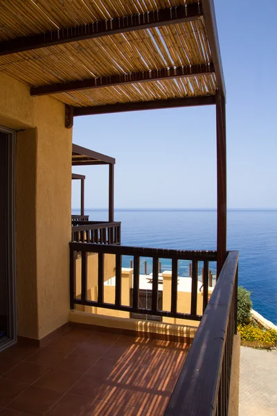 Balcony with sea view in Greece