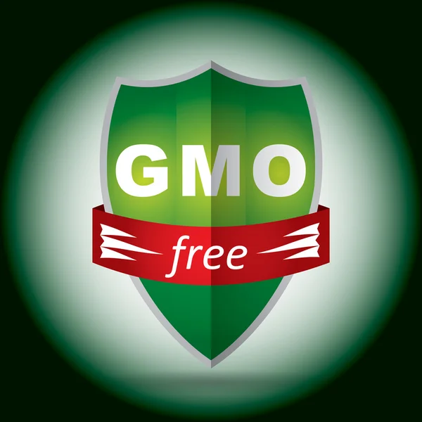 Free genetically modifies plants sign - agricultural concept