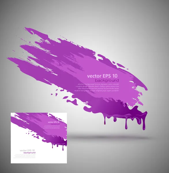 Vector element for design in the form of purple paint smear