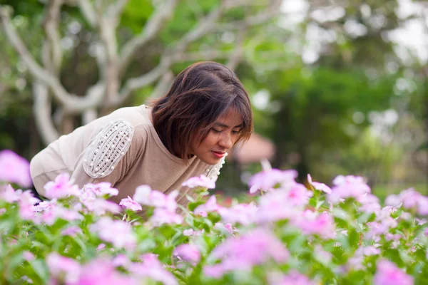 Portrait Asian woman standing.