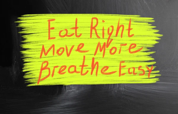 Eat right move more breathe easy