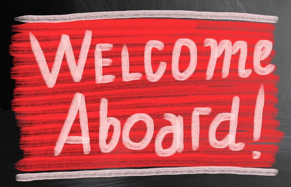 Welcome aboard concept