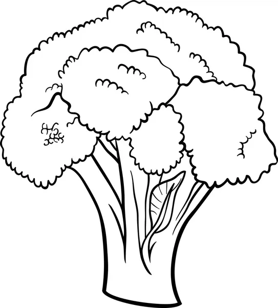 dibujos animados de verduras brócoli para colorear libro — Vector ... dibujos animados de verduras brócoli para colorear libro — Vector ...
