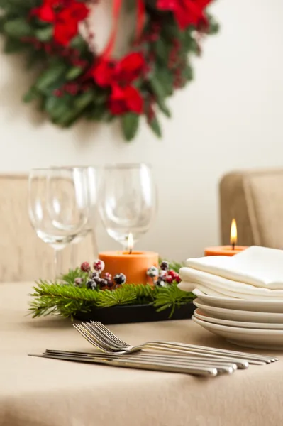 Christmas Dinner table setting