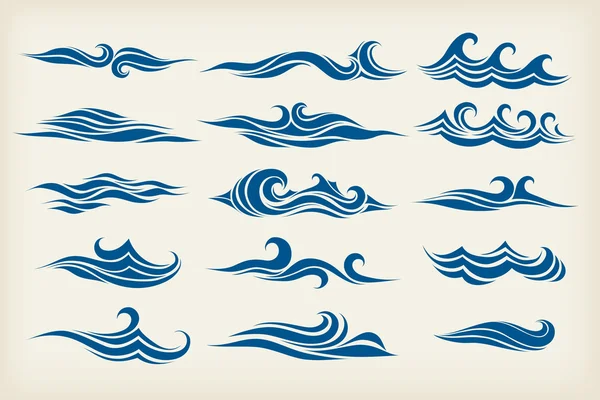 Set from sea waves