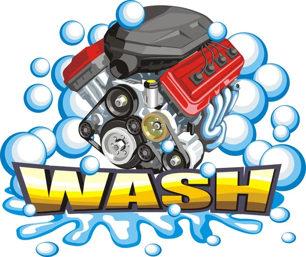 Car engine wash