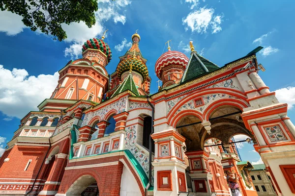 The St. Basil\'s Cathedral in Moscow, Russia