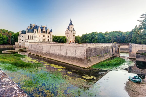 The Chateau de Chenonceau in the evening, France