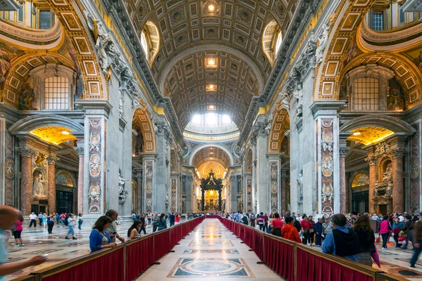 Interior of St. Peter\'s Basilica in Rome