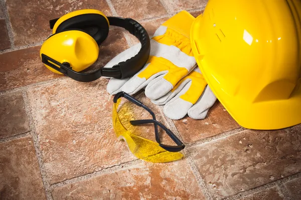 Safety gear kit close up