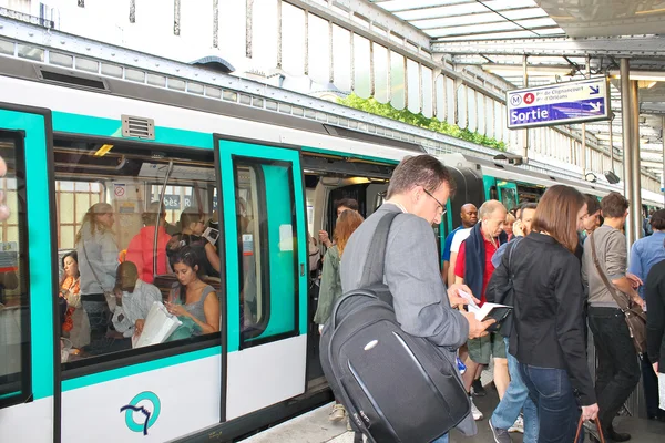 PARIS - JULY 10: Paris Metro station on July 10, 2012 in Paris,