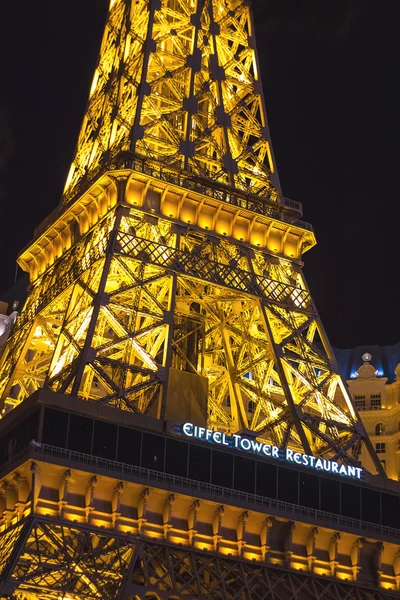 Paris Hotel in Las Vegas with a replica of the Eiffel Tower.