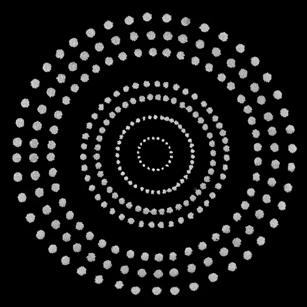 Pattern of silver circles