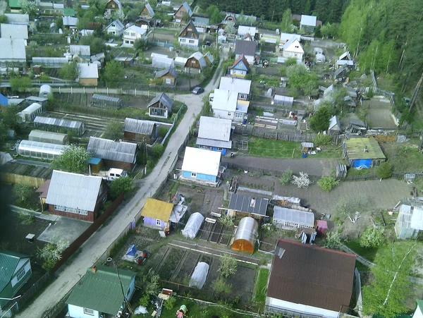 View of housing estate from bird eye view