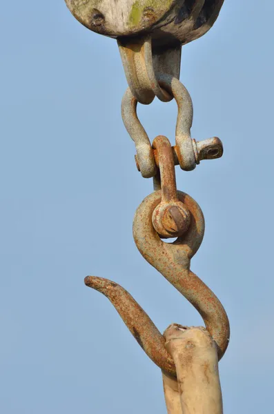 Metal Hook on sailing boat