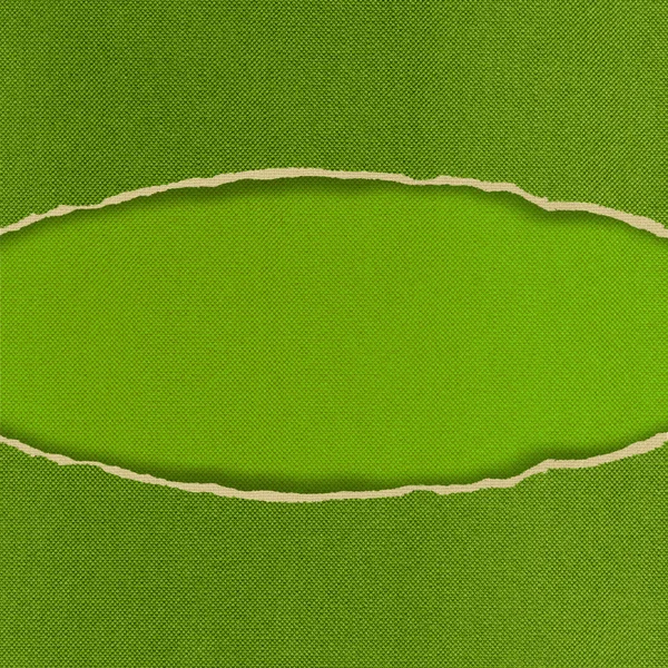 Oval Hole ripped in fabric background