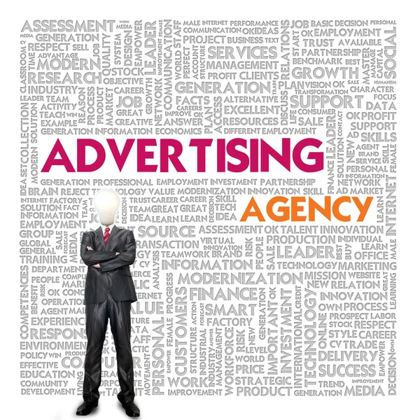 Business word cloud for business and finance concept, advertising agency