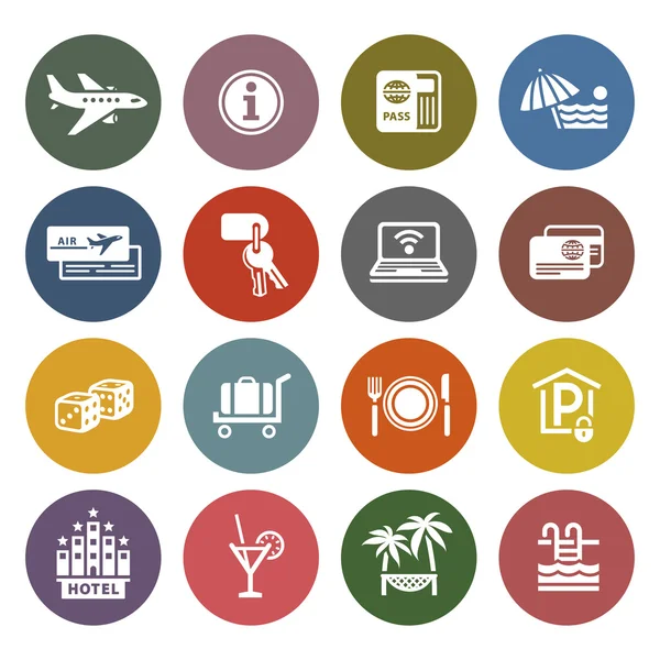 Recreation, Travel & Vacation, icons set