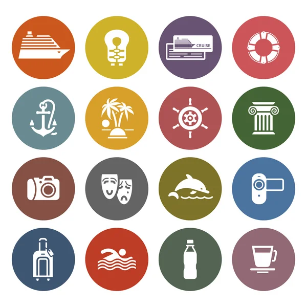 Travel, Vacation & Recreation, icons set