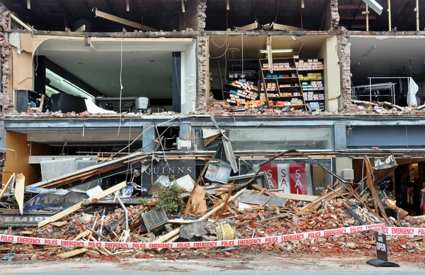 Christchurch Earthquake - Merivale Shops Destroyed