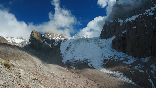 Aksay Glacier in Kyrgyz Mountains