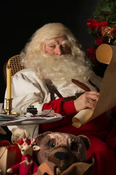 Santa Claus sitting at home